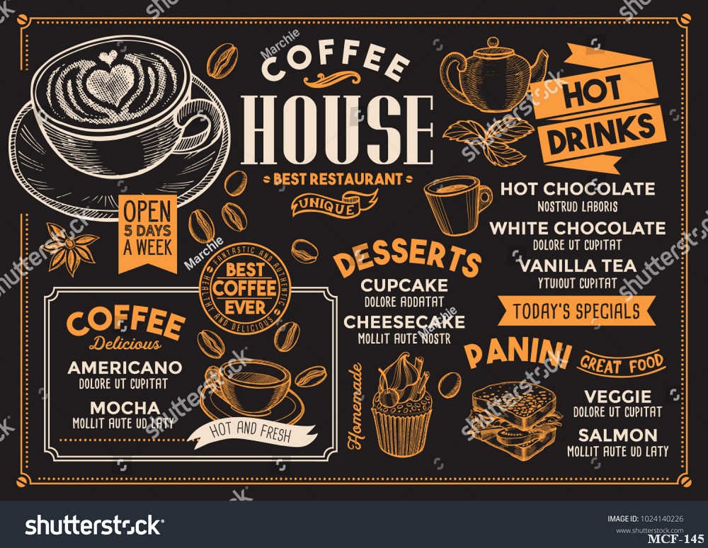 Tranh dán tường quán cà phê MCF-145